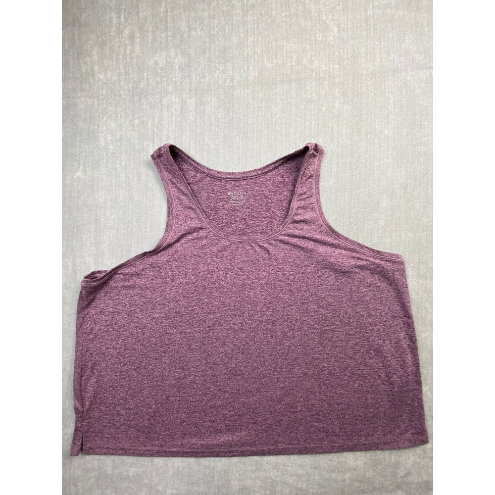 Athleta Uptempo II Tank‎ Purple Heathered Activewear Yoga Top Womens 2X